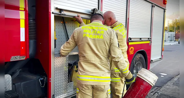 Equipe do Corpo de Bombeiros foi acionada para a ocorrência.