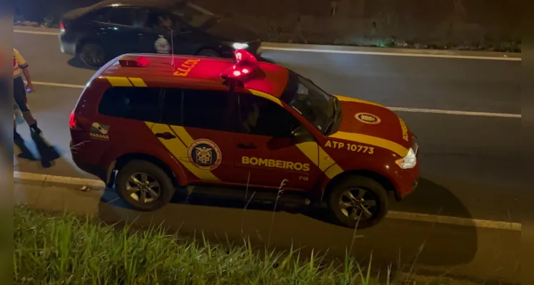 Equipes do Corpo de Bombeiros foram acionadas para a ocorrência.