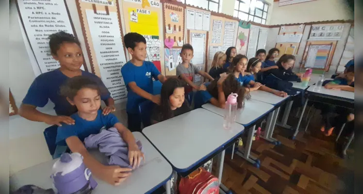 Através do conteúdo, os alunos realizaram atividades pedagógicas sugeridas e demais dinâmicas em sala.