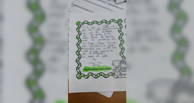 Confira as cartas escritas pelos alunos para enviarem aos vizinhos do Sul.