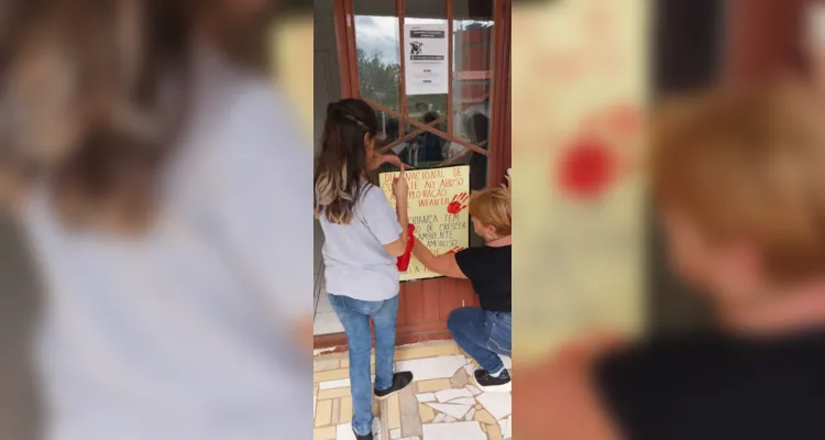 Confira os registros realizados na escola em decorrência da campanha.