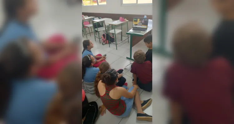 A videoaula do Vamos Ler em parceria com a Unimed PG foi parte importante dos estudos realizados pela turma.