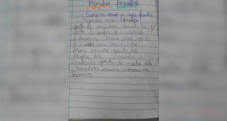 Reconhecimento da turma às mães teve grande emoção durante as ações.