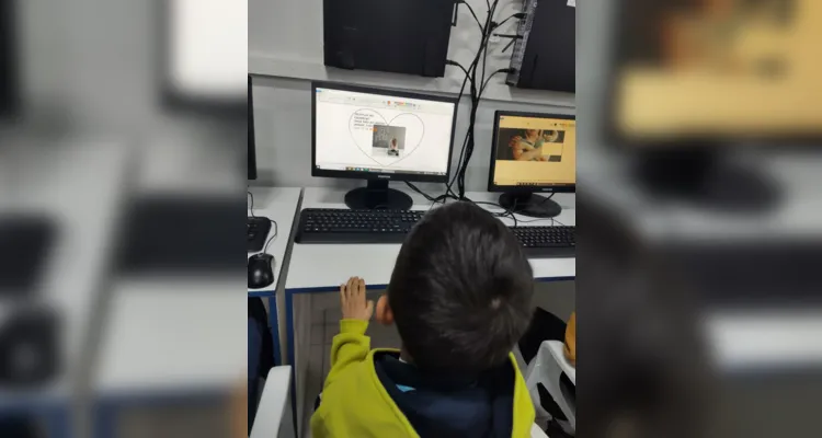 Tecnologia foi importante aliada no trabalho dos alunos sobre a temática.