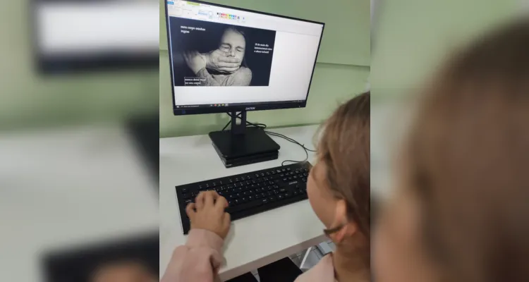 Tecnologia foi importante aliada no trabalho dos alunos sobre a temática.