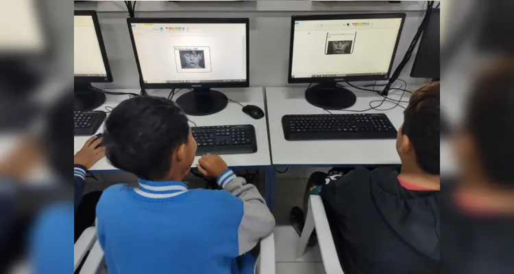 Tecnologia foi importante aliada no trabalho dos alunos sobre a temática.