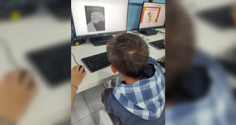 Tecnologia foi importante aliada no trabalho dos alunos sobre a temática.