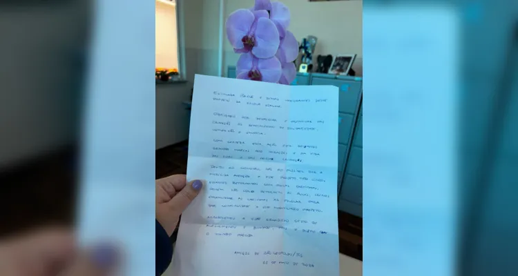 RS agradece cartas e doações enviadas por alunos de Ponta Grossa