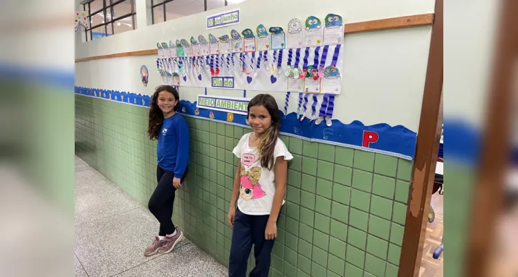 A turma também realizou uma dinâmica com entrevistas entre os alunos, sobre os conhecimentos adquiridos em sala.