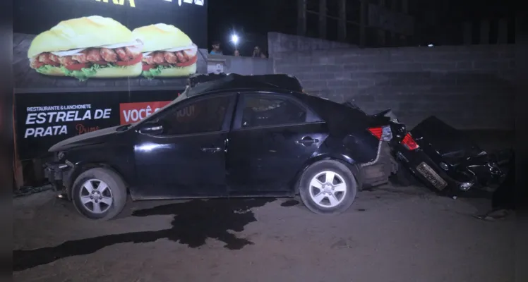 Acidente aconteceu na noite deste sábado na avenida Souza Naves