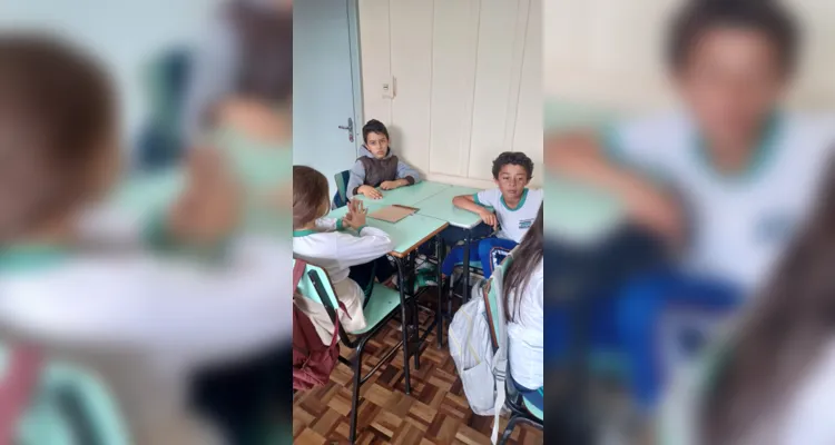 Proposta movimentou educandos em sala de aula.