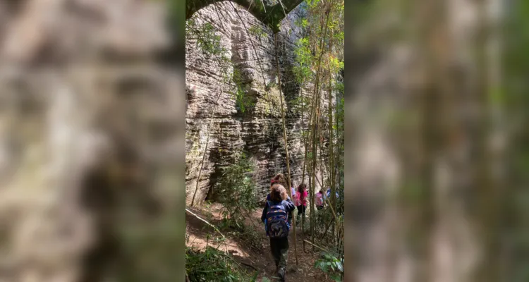 Educandos puderam percorrer um pouco da história no local.