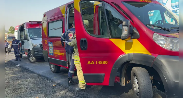 Homem pula de máquina após perder o controle do freio em PG