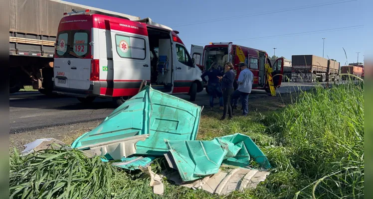 Homem pula de máquina após perder o controle do freio em PG