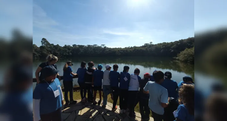 A visita foi uma oportunidade única para a turma, pois a maioria dos alunos não conhecia o Parque.