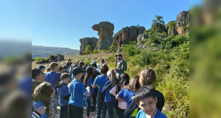 A visita foi uma oportunidade única para a turma, pois a maioria dos alunos não conhecia o Parque.