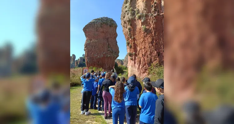 A visita foi uma oportunidade única para a turma, pois a maioria dos alunos não conhecia o Parque.