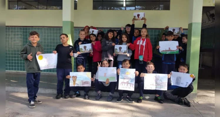 A visita foi uma oportunidade única para a turma, pois a maioria dos alunos não conhecia o Parque.