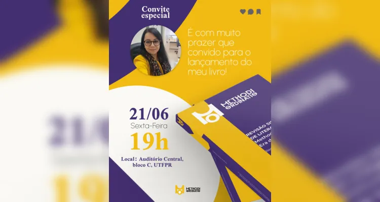 Professora da UTFPR lança livro técnico nesta sexta em PG