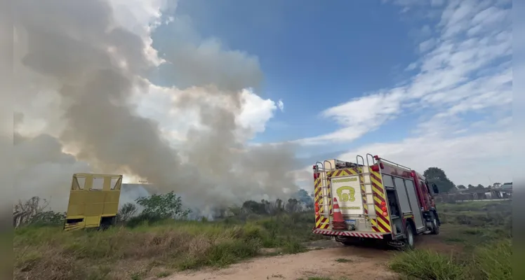 Incêndio aconteceu nesta segunda