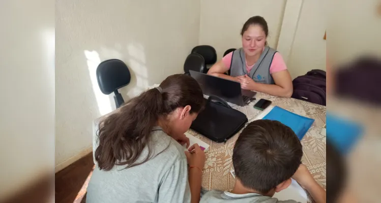 A turma também realizou entrevistas com professoras da escola sobre como elas lidam com as emoções em seu dia a dia.