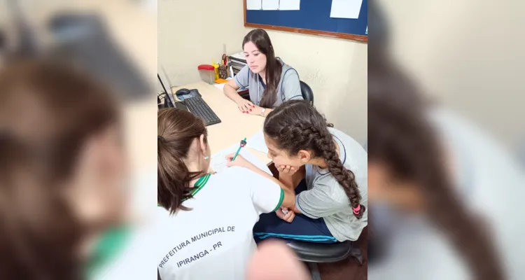 A turma também realizou entrevistas com professoras da escola sobre como elas lidam com as emoções em seu dia a dia.