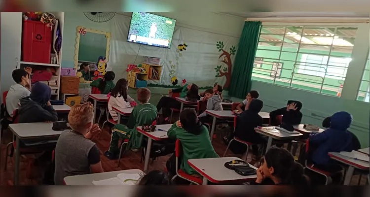 O início das atividades contou com a apresentação de uma videoaula especial sobre a importância da sustentabilidade.