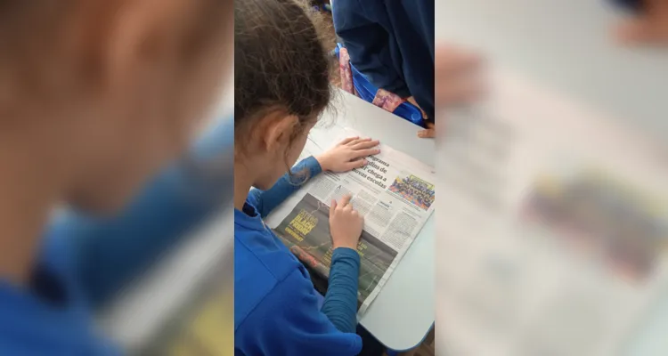 A proposta utilizando as edições do Jornal da Manhã oportunizou uma experiência diferenciada aos alunos.