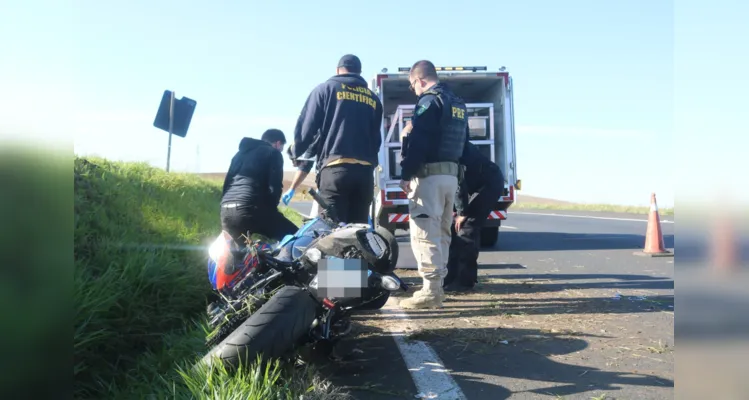 Homem cai de moto e morre na BR-376, em Ponta Grossa |