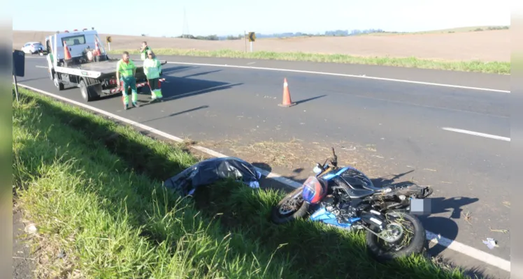 Homem cai de moto e morre na BR-376, em Ponta Grossa |