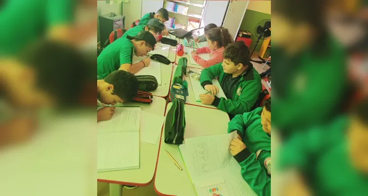 Educandos puderam trabalhar de forma prática e divertida em sala de aula.