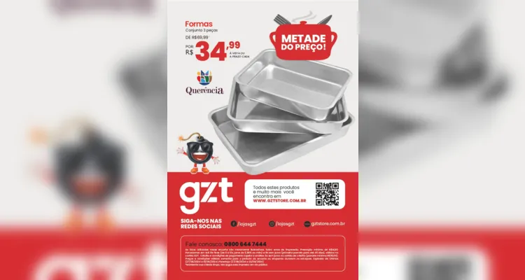 Lojas GZT promovem "explosão" de ofertas na próxima semana em PG