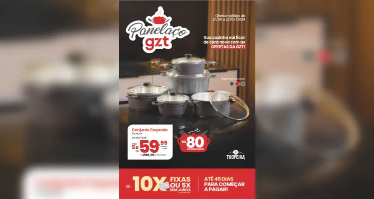 Lojas GZT promovem "explosão" de ofertas na próxima semana em PG