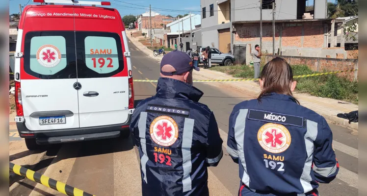 Equipe médica do Samu constaram óbito da vítima.