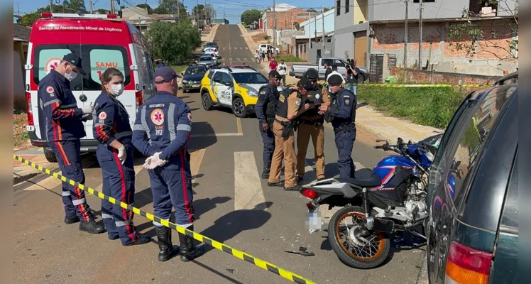 Equipe médica do Samu constaram óbito da vítima.