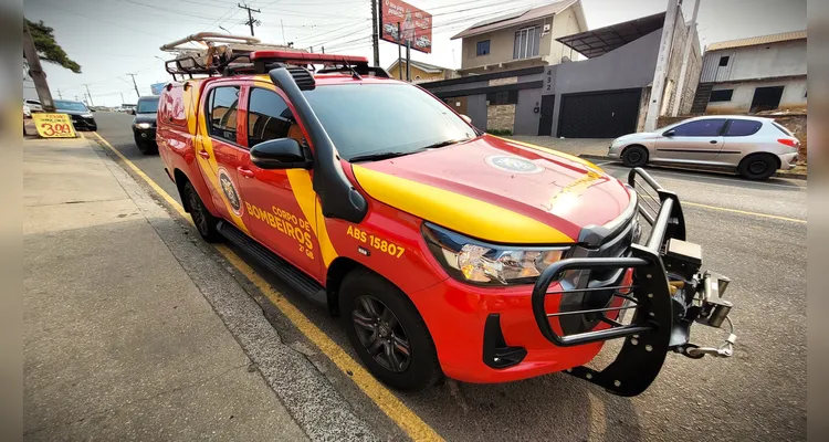 Agentes dos Bombeiros foram acionados para a ocorrência.