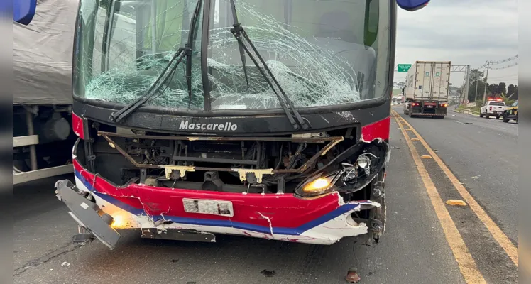 Ônibus que se envolveu no acidente é de Apucarana.