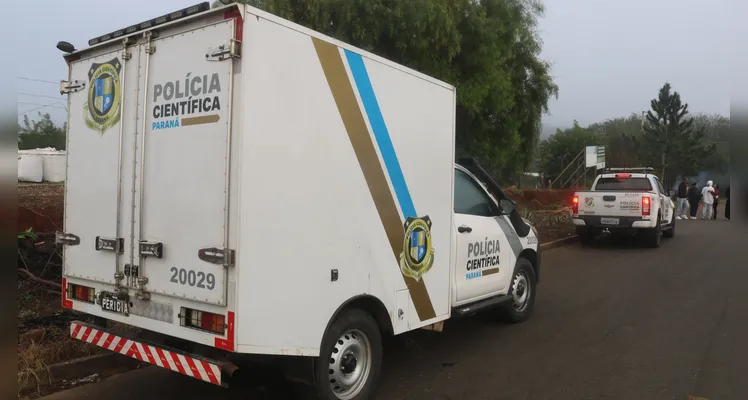 Corpo foi levado para o Instituto Médico Legal de Ponta Grossa.