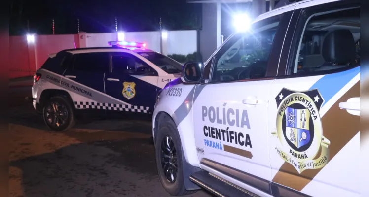 Polícia Científica esteve no local da ocorrência.