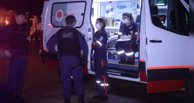 Equipe médica do Samu foi acionada para prestar atendimento.