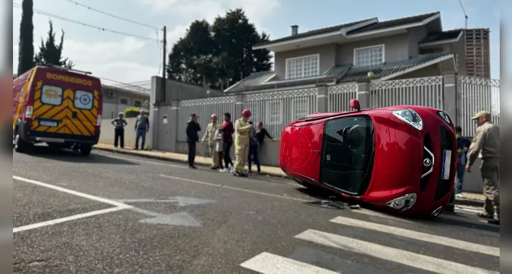 Brigadistas estiveram no local para prestar atendimento.