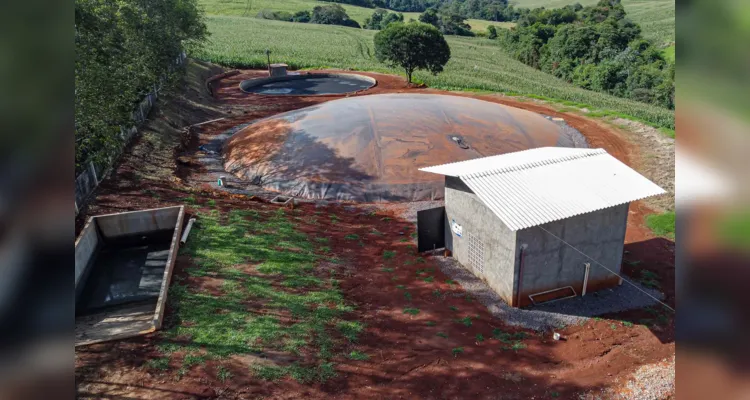 Usina de Biogás no município de Medianeira, no Paraná.