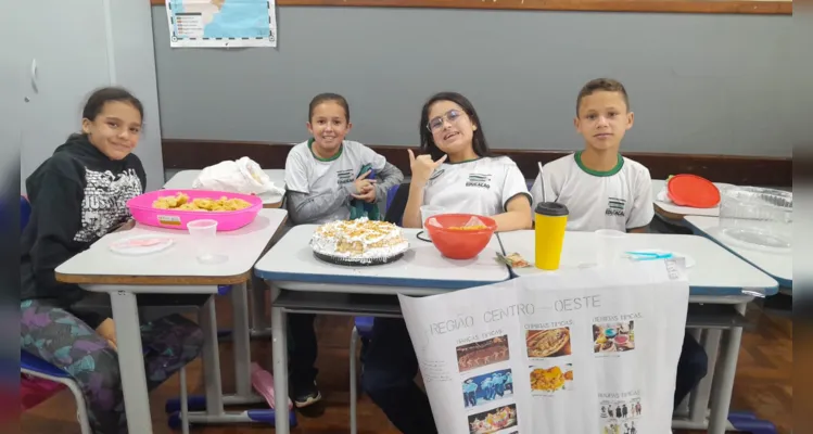 Educandos puderam 'degustar' conteúdos realizados em sala de aula.