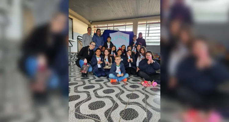 Confira alguns momentos da palestra com os estudantes.