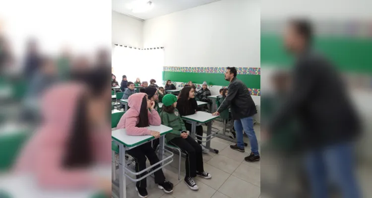 Palestra contribuiu efetivamente para conhecimento dos alunos.