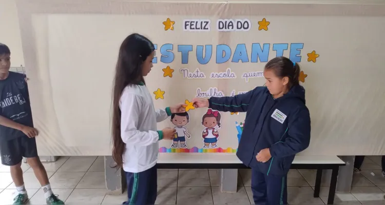 Educandos puderam ser os protagonistas de toda a celebração.