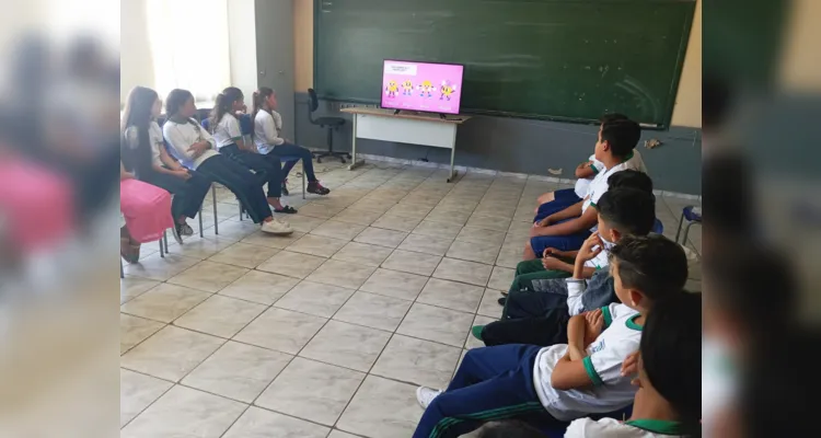 Trabalho dentro e fora da sala de aula permitiram ainda mais fixação do conteúdo.