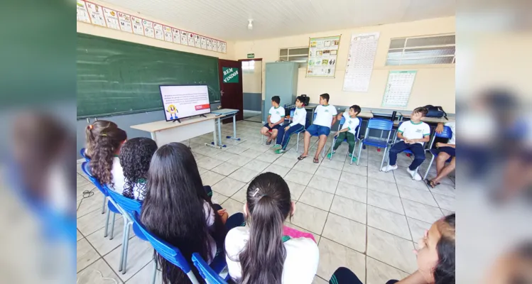 Trabalho dentro e fora da sala de aula permitiram ainda mais fixação do conteúdo.