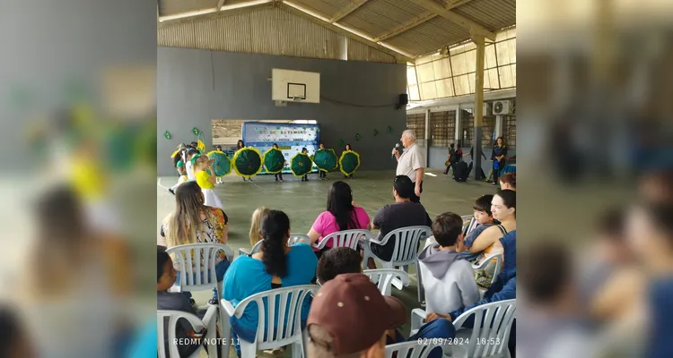 Educandos puderam protagonizar vários momentos cívicos e patrióticos.