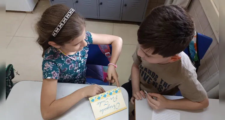 Confira os registros do trabalho dos alunos em sala de aula.